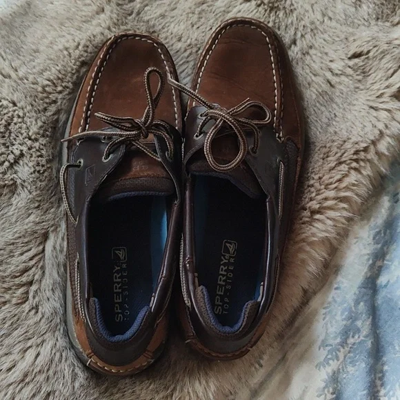 Sperry Men's Brown Boat Shoes - Picture 2 of 5